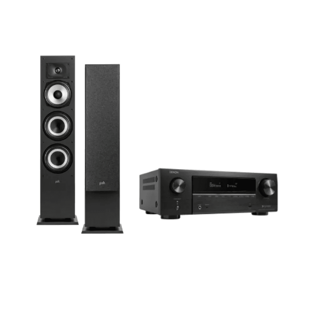 Polk Audio MXT60 plus Denon AVRX1800H Combo (Black)