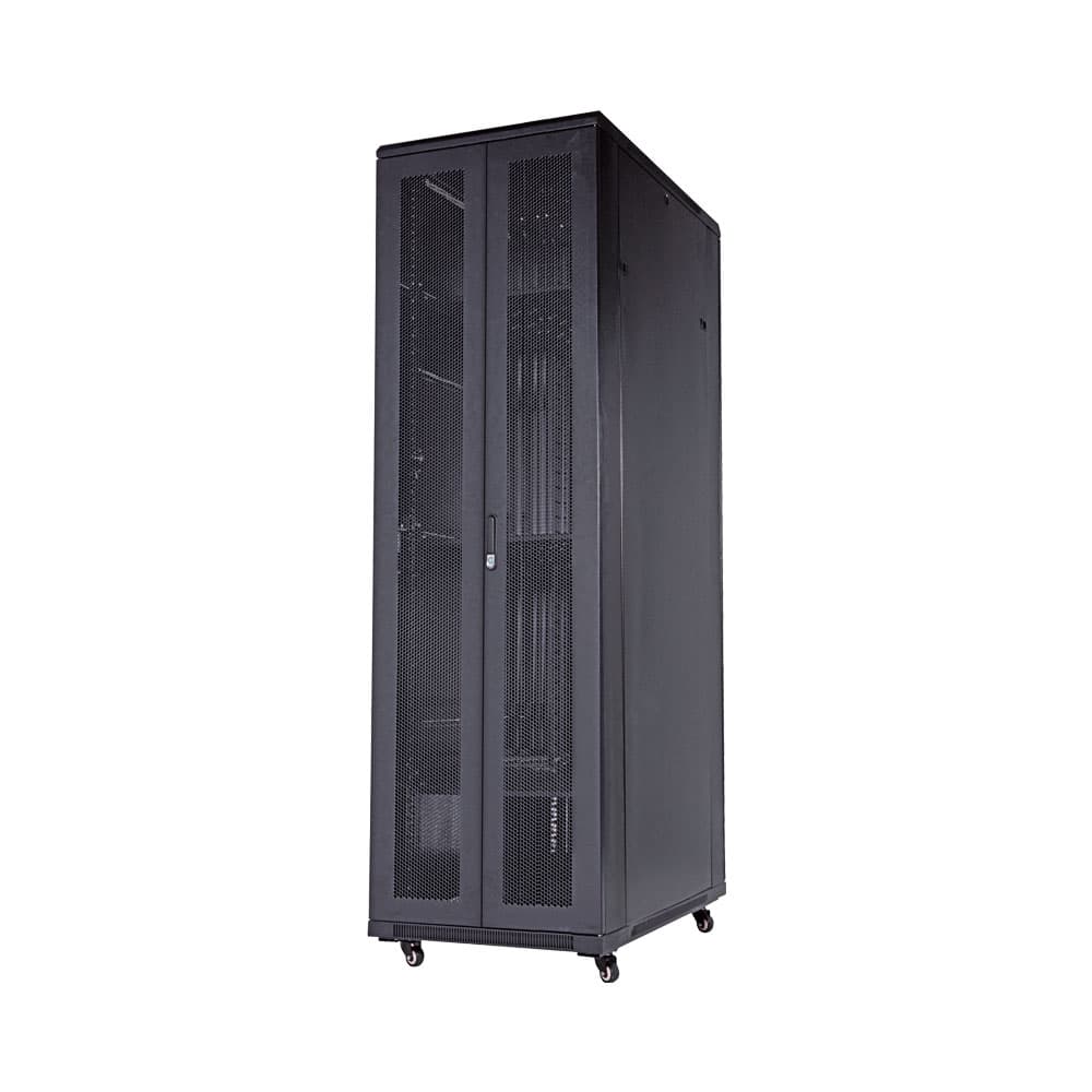Linkqnet - RCK-SH05J-27U600-DD 27U 600x600 Server Rack Cabinet with Double Mesh Doors