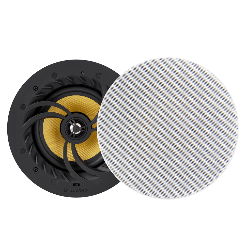 Lithe Audio Wi-Fi Ceiling Speaker (Pair - Active/Passive) - V2