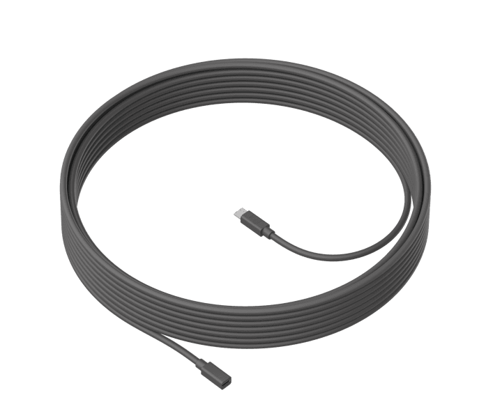Logitech - MeetUp Mic Extension Cable, 10m - Graphite