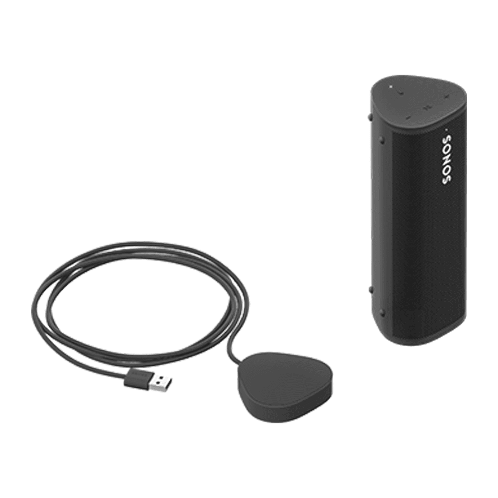  Sonos Roam with Charger - Portable Smart Speaker with Wireless Charger