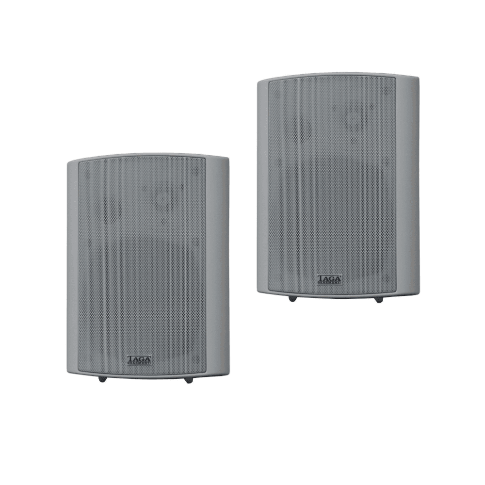 Taga Harmony TOS415 v2 - White On-Wall Outdoor or Indoor Speakers (Pair)
