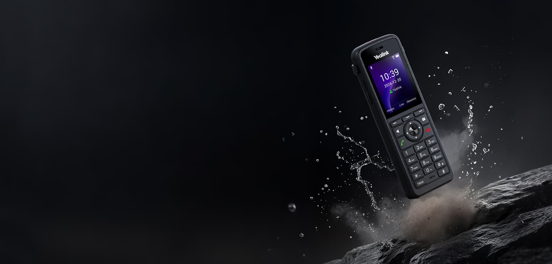 Yealink AX86R Portable Rugged IP Phone With Built-In Wi-Fi, Includes Charger