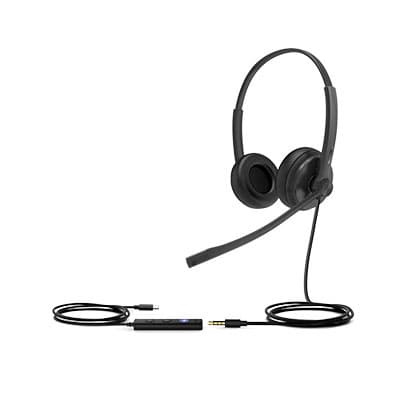 Yealink UH34 Dual Headset with USB-C Connection, Teams Edition