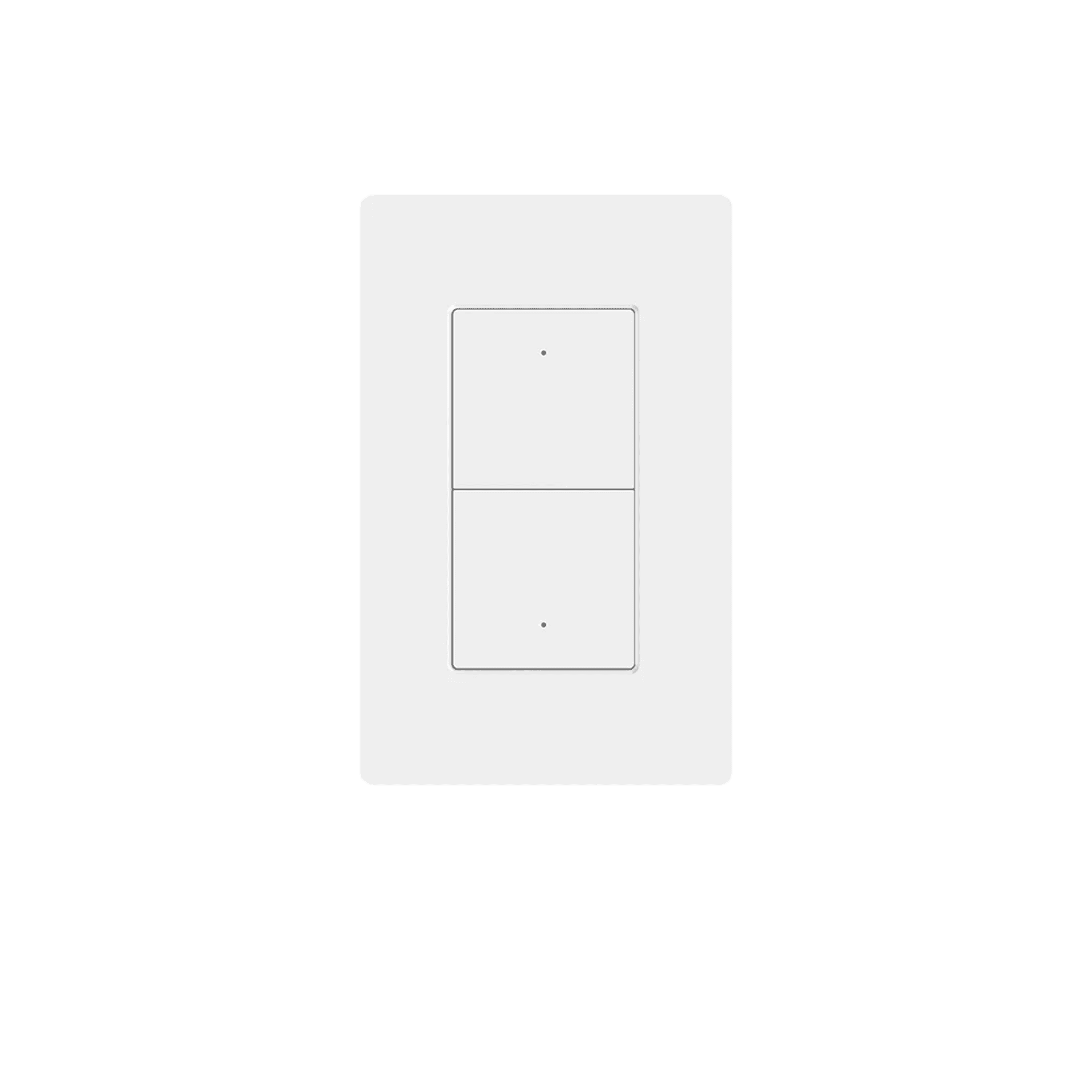 Zemismart US Push Switch 2x4 PVC 2Channel White (Matter WiFi)