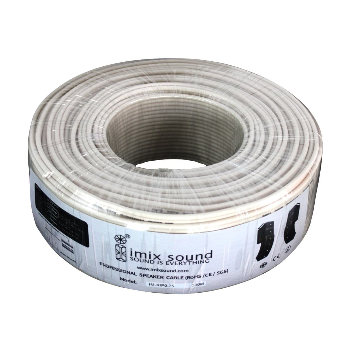 Imix - IM-RIP-0.75 100 Meter Figure-8 Speaker / Power Cable