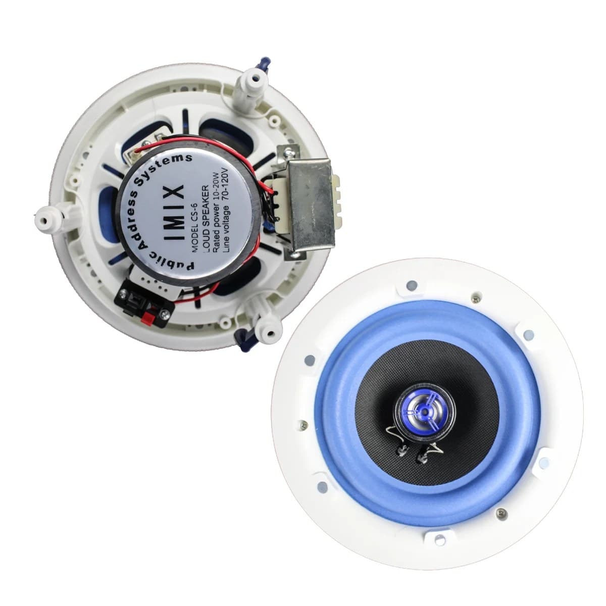 Imix - CS6 6″ 10-20 W Coaxial Ceiling Speaker