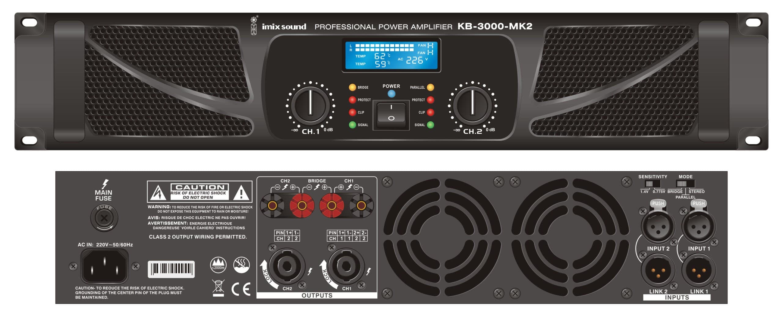 Imix KB-3000-MK3 Power Amplifier