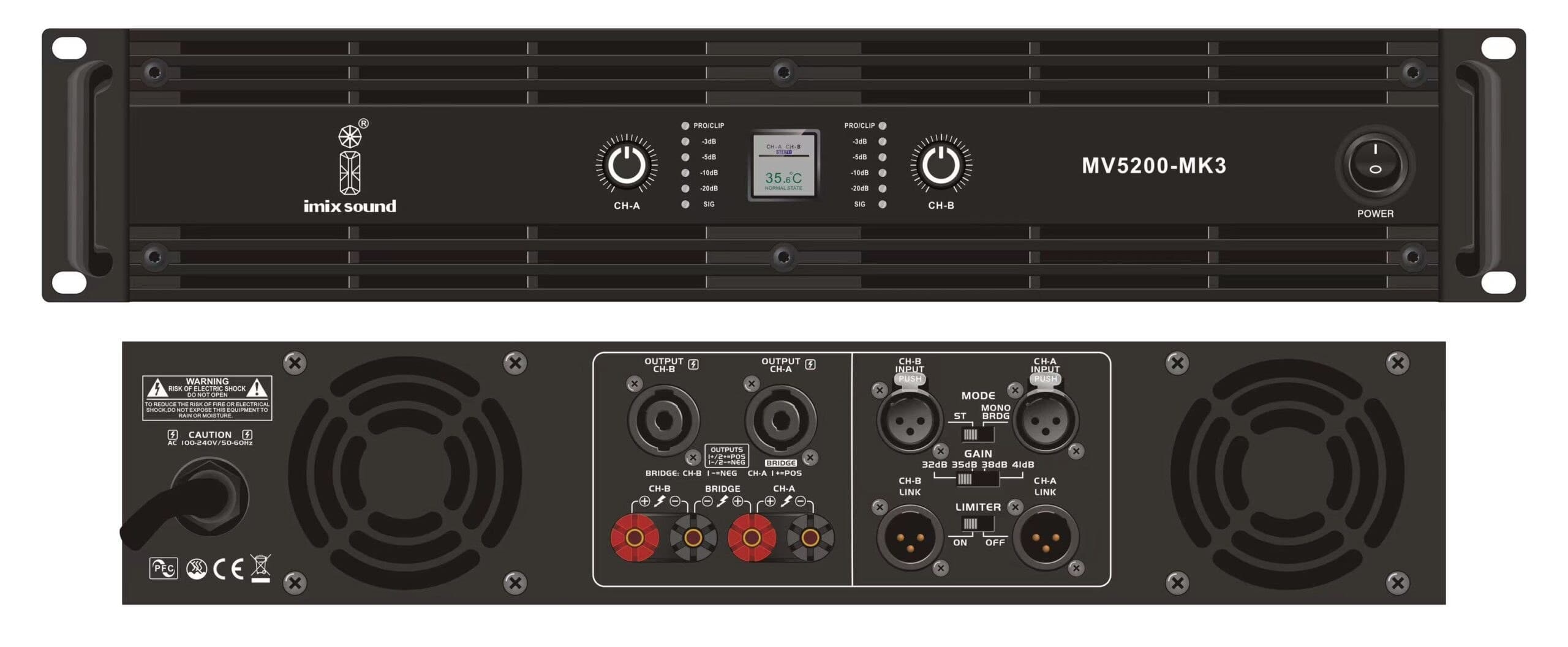 Imix MV5200-MK3 Power Amplifier