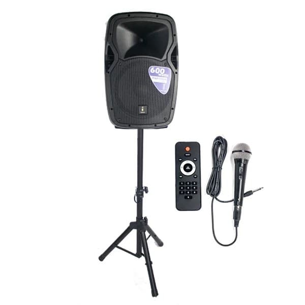 Imix - Party 15A 15″ Active Speaker w/ Stand And Mic