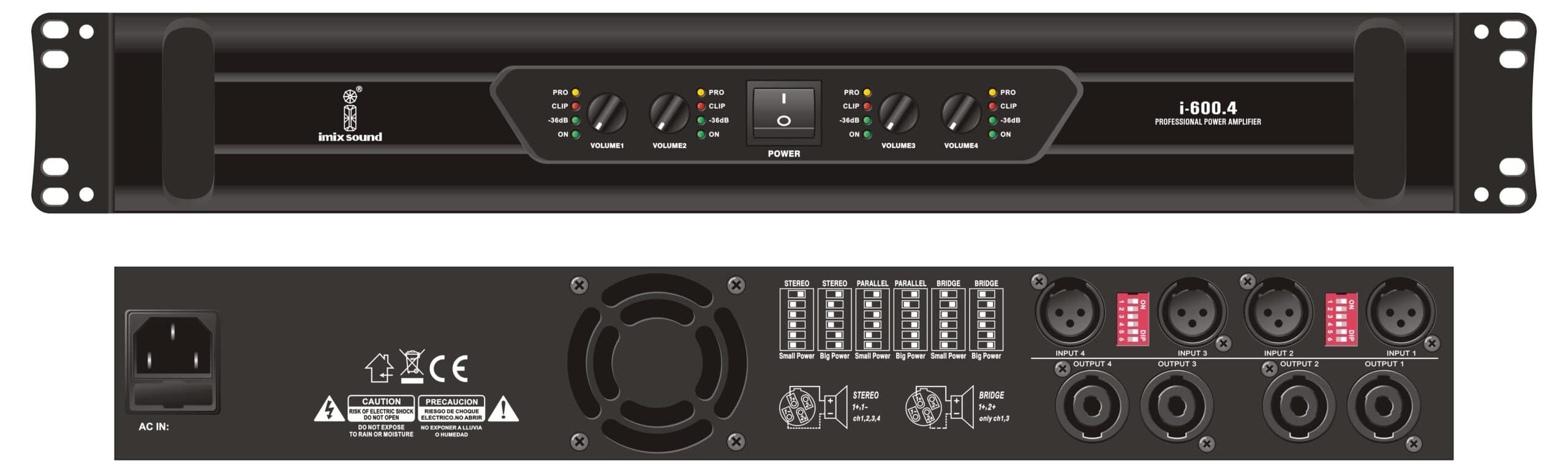 Imix I-600.4 Power Amplifier