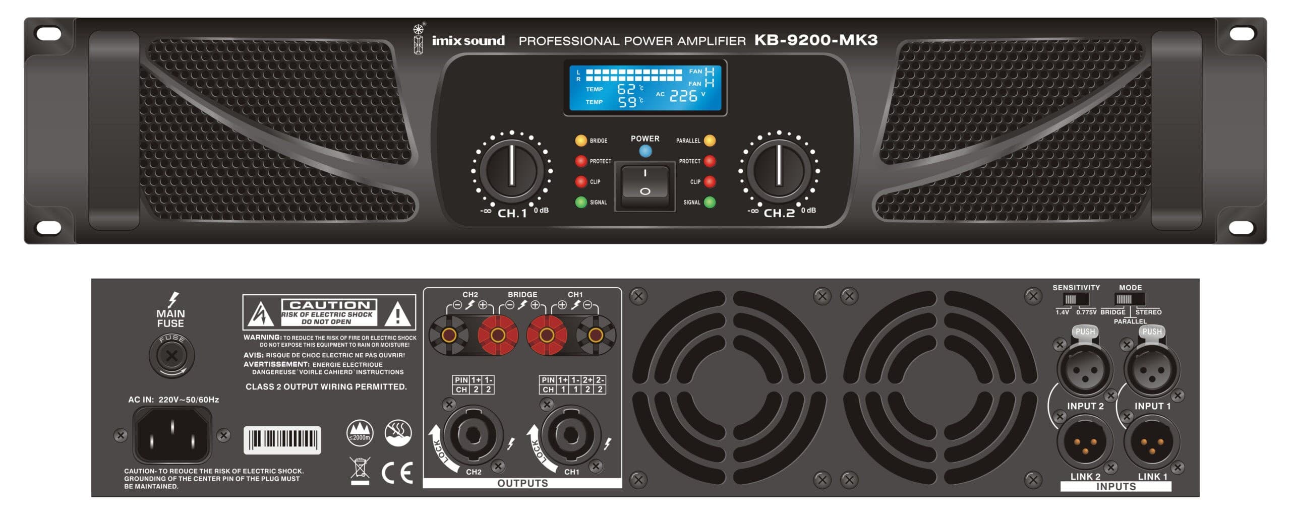 Imix KB-9200-MK3 Power Amplifier