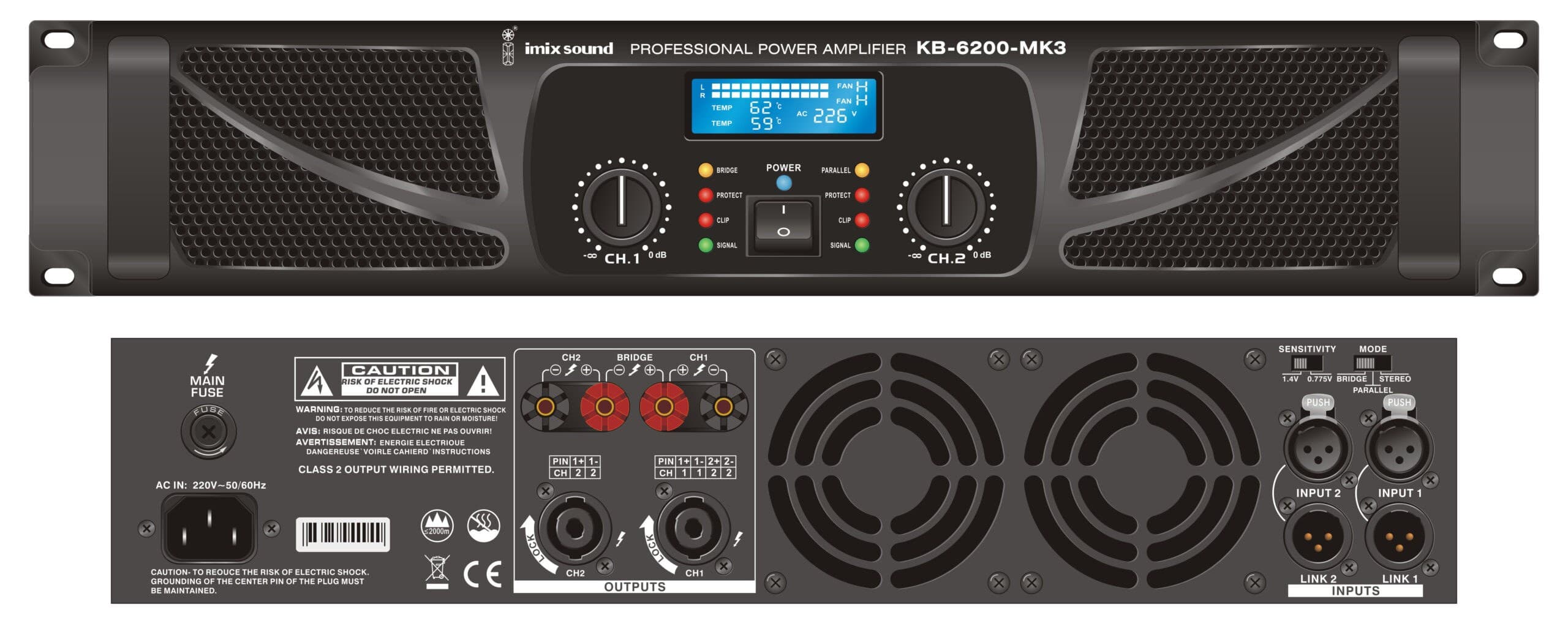 Imix KB-6200-MK3 Power Amplifier