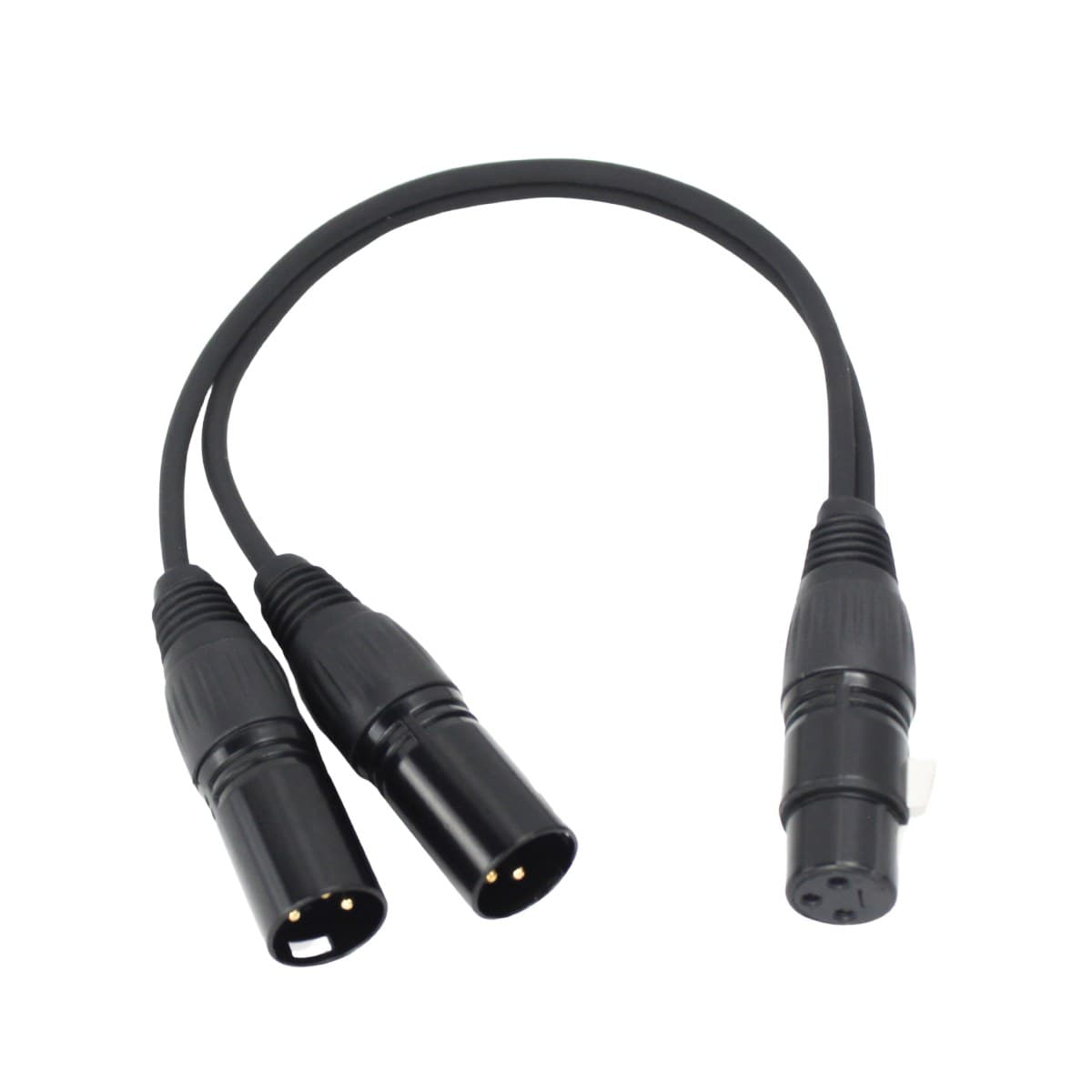 Pure Link PLK-XLRF-2XLRM Y Cable – XLR Female to 2 × XLR Male (30 cm)