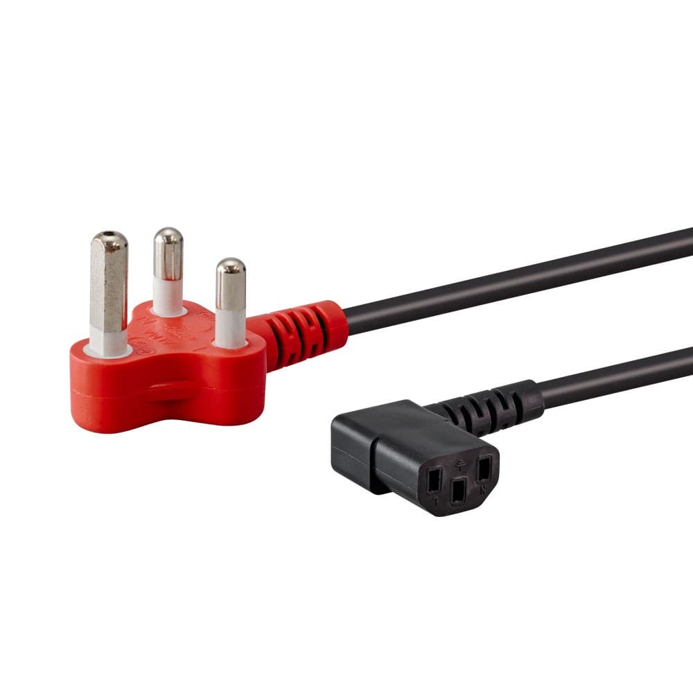 Generic Power Solutions - PWR-1H-DR-1.8M 1.8m Dedicated Plug to IEC C13 Right-Angled Power Cable