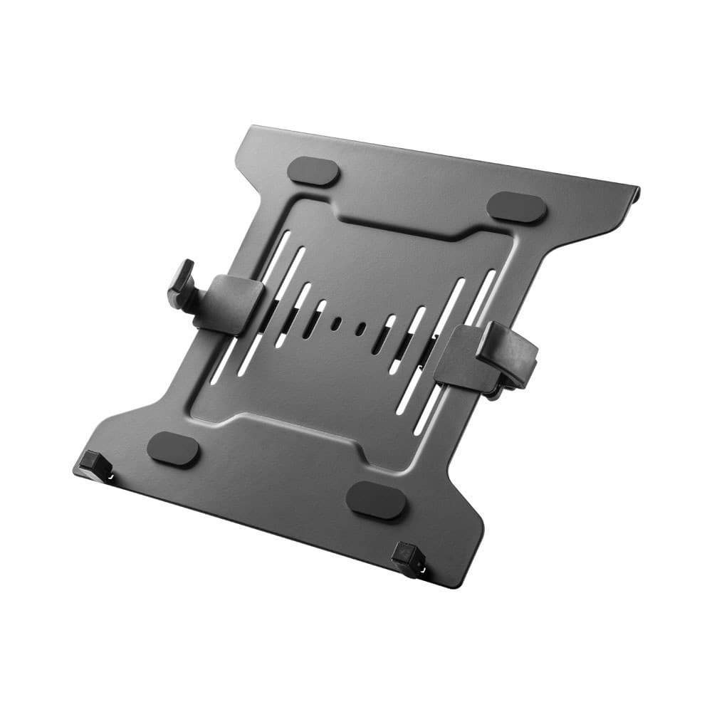 BRACKET – STEEL LAPTOP HOLDER – For most desk mounts with standard 75×75/100×100 VESA plate