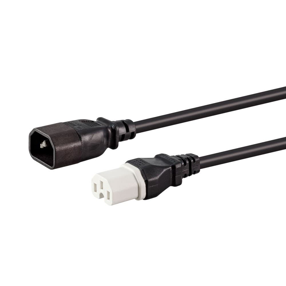 Generic Power Solutions - PWR-C14-C15-EXT IEC C14 to C15 Hot Power Extension Cable