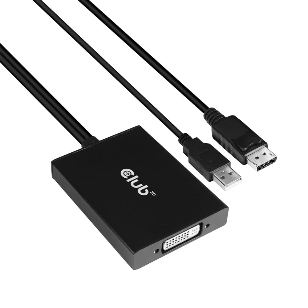 Club3D - CAC-1010 DisplayPort 1.2a to Dual-Link DVI-D Active Adapter