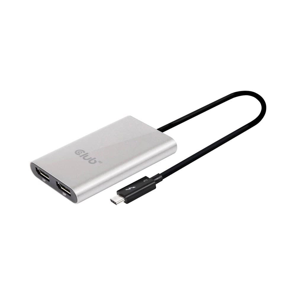 Club3D - CSV-1577 Thunderbolt 3 to Dual DisplayPort 1.2 4K Adapter