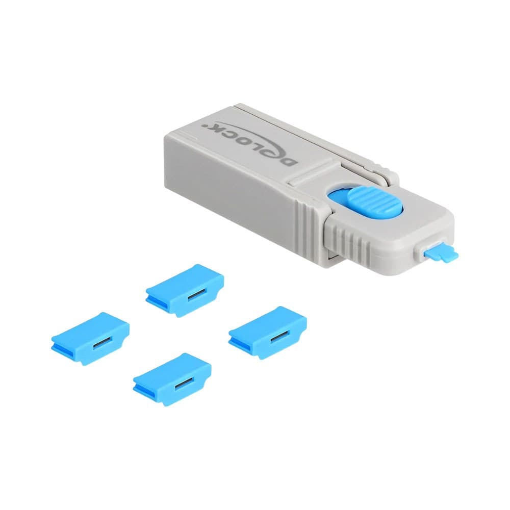 Delock - 20924 HDMI Port Blocker Set (4 Pieces with Lock Tool)