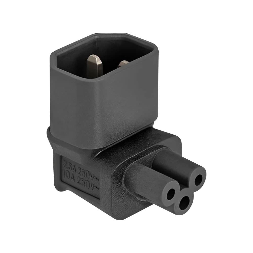 Delock - 80471 C14 Male to C5 Female Right-Angled IEC Power Adapter