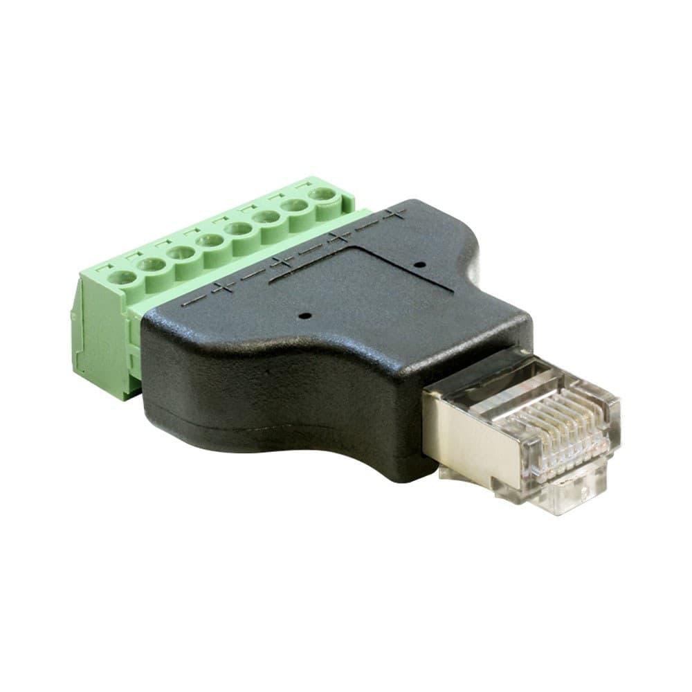 Delock - Adapter RJ45 Male to Terminal Block 8-Pin