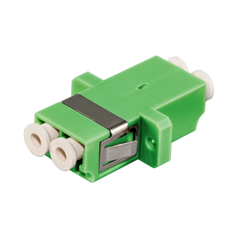 Generic Power Solutions - Fibre LC/PC Duplex Single-Mode Mid Coupler with Ceramic Sleeve - Green