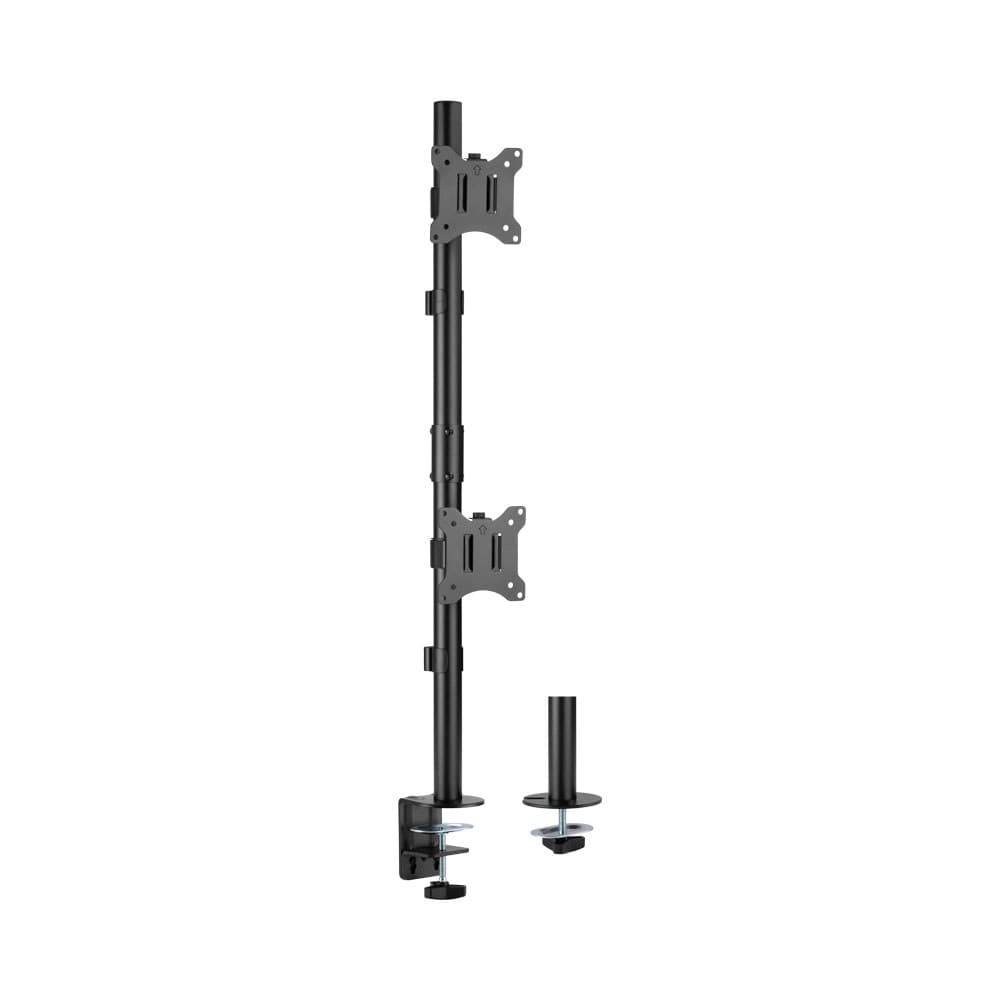 Linkqnet - LDT57-C02V 17-32 Inch Dual Screen Vertical Pole Mount Desk Bracket