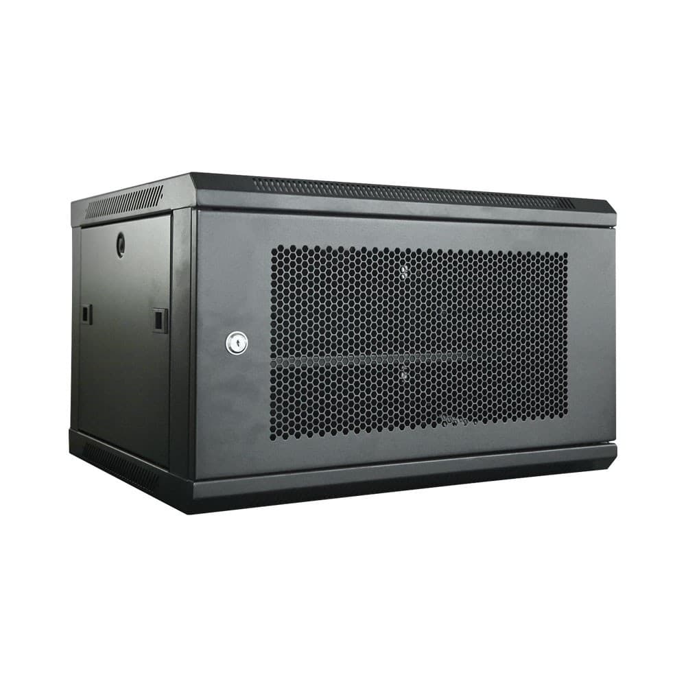 LINKQNET SINGLE SECTION 600 × 450MM WALLBOX WITH MESH FRONT DOOR – FLAT PACKED (4U – 15U)