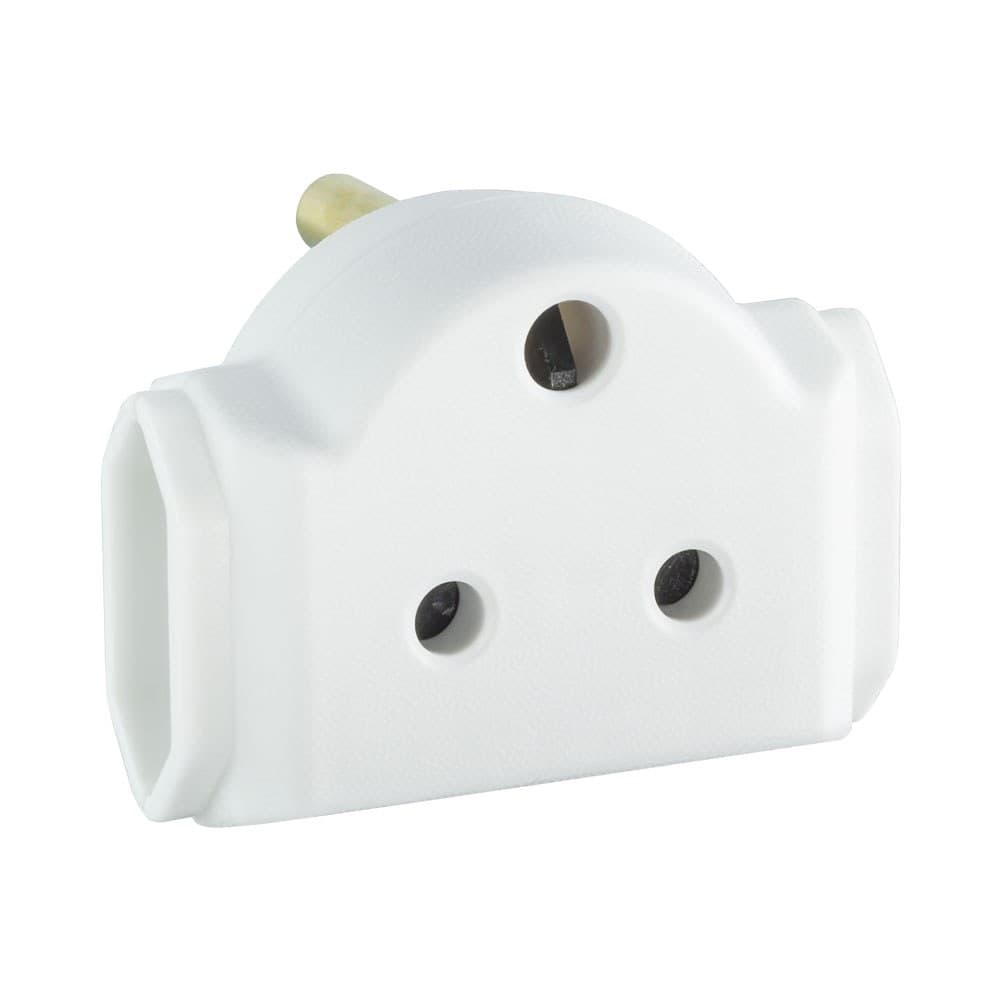 LINKQNET 15A MALE TO 2X 6A (2-PRONG) ADAPTER