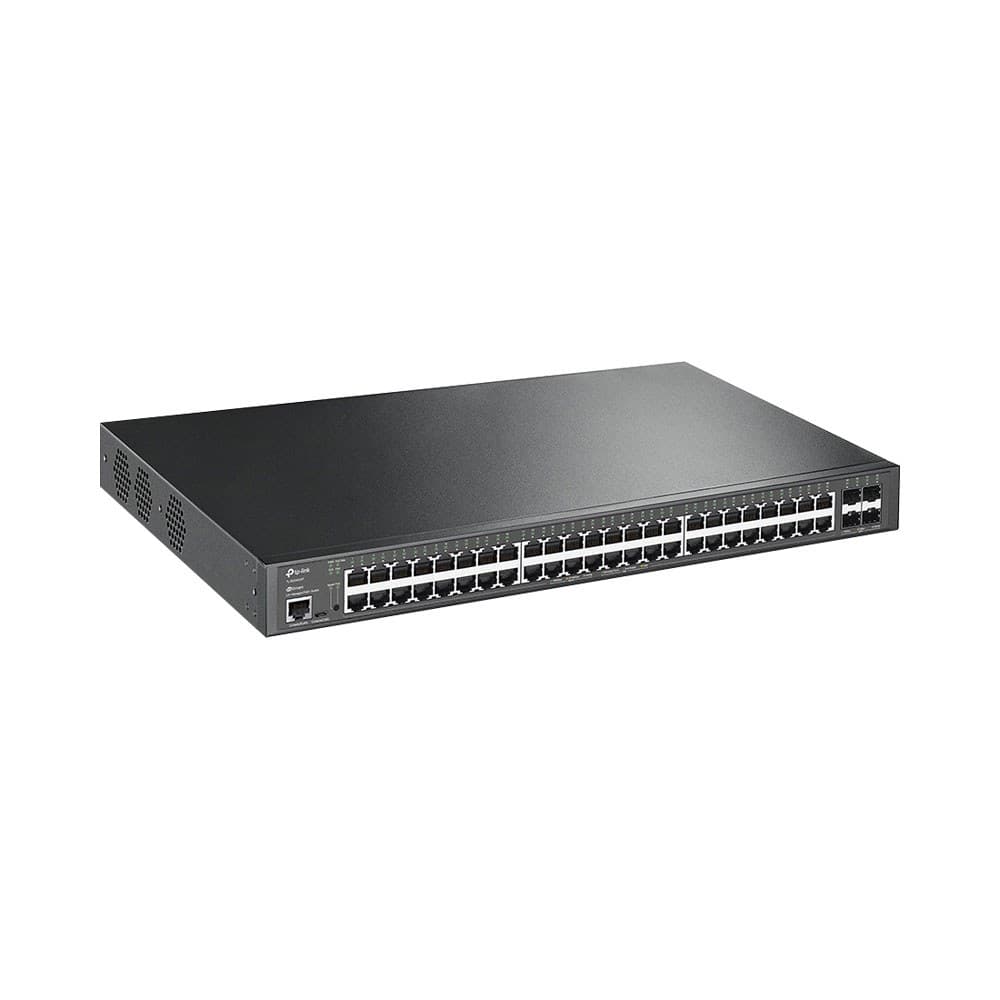 TP-Link - JETSTREAM TL-SG3452XP 48-Port Gigabit And 4-Port 10Ge Sfp+ L2+ Managed Switch With 48-Port Poe+