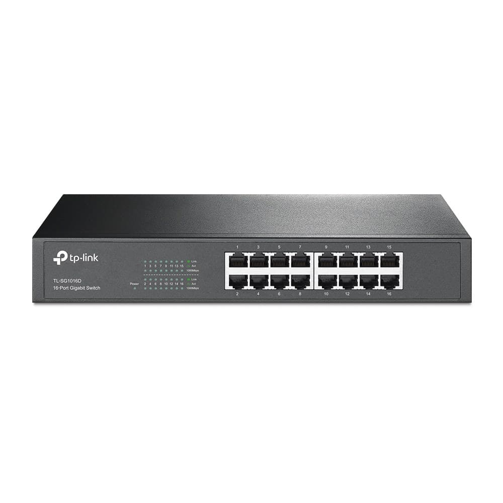 TP-LINK TL-SG1016D 16-PORT GIGABIT DESKTOP/RACKMOUNT SWITCH