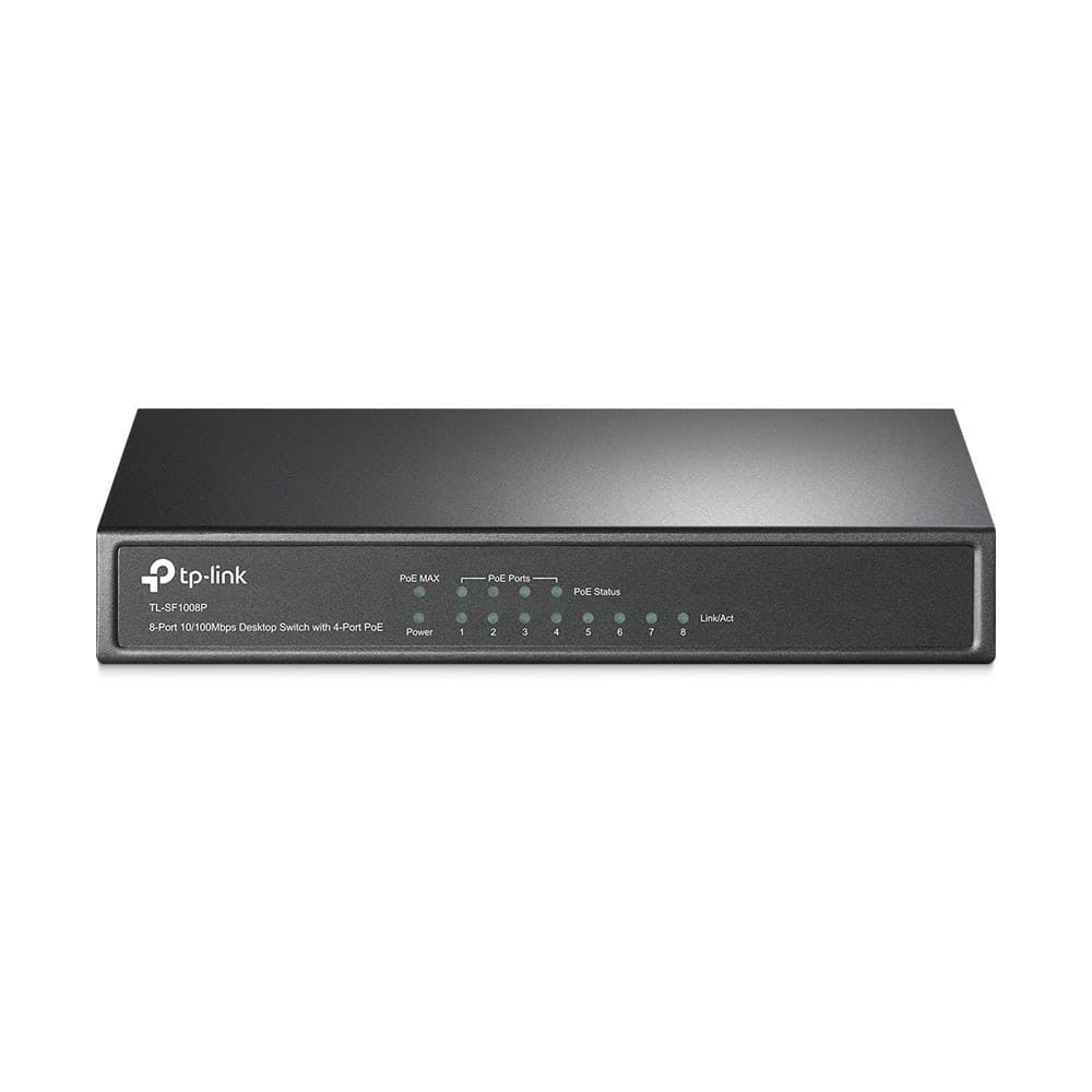 TP-LINK TL-SF1008P 8-PORT 10/100MBPS WITH 4-PORT POE DESKTOP SWITCH