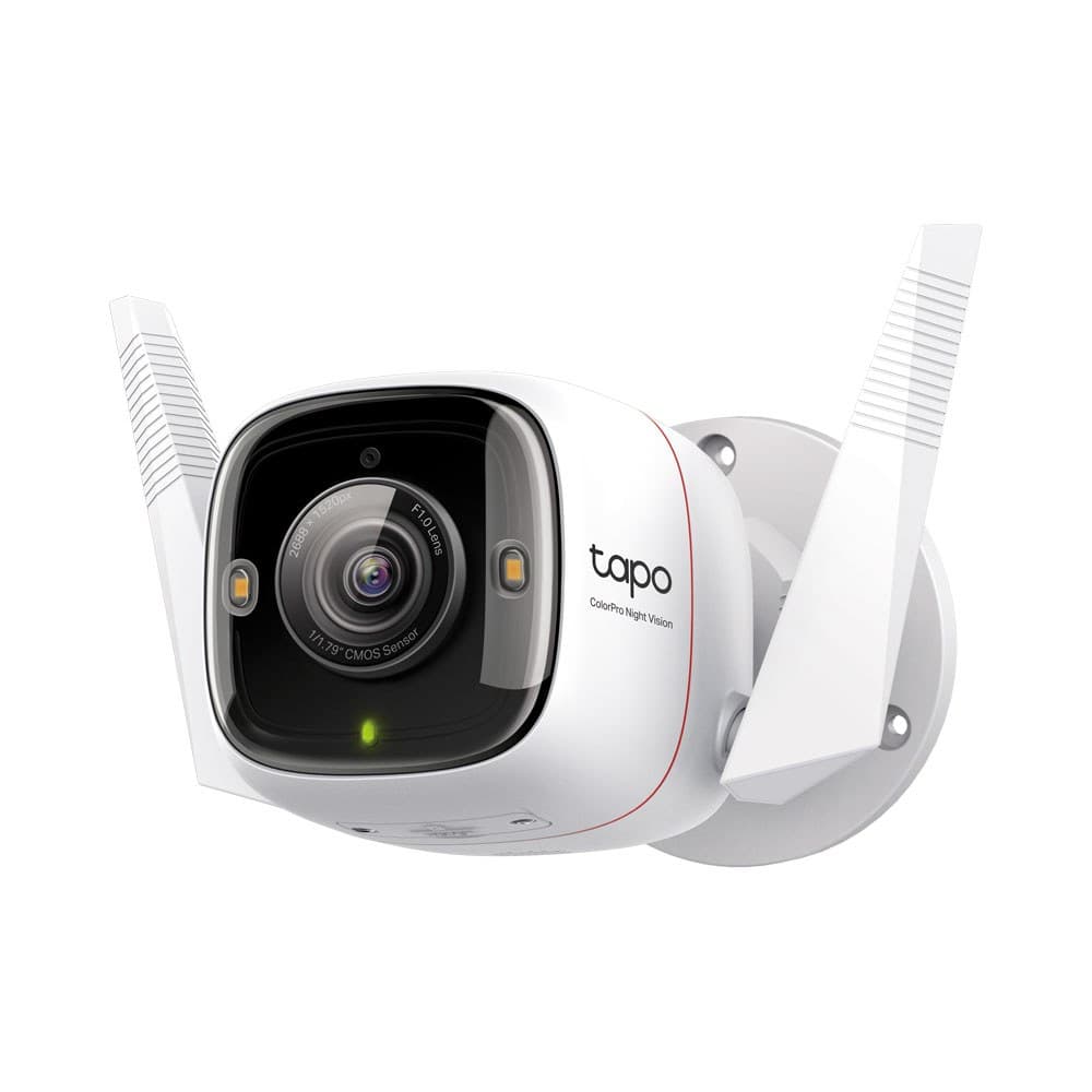 TP-Link - TAPO C325WB 4Mp Outdoor Colorpro Night Vision Security Wi-Fi Camera