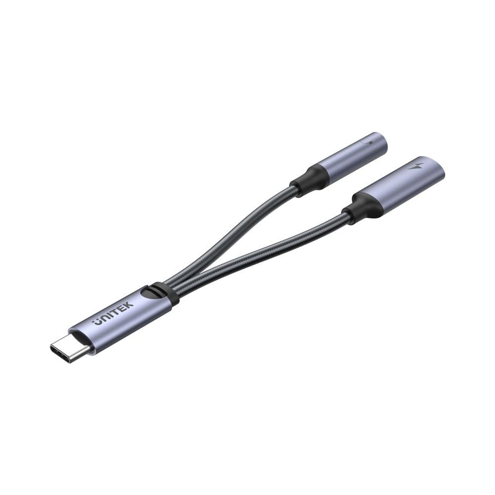 UNITEK M205A TYPE-C TO 3.5MM HEADPHONE JACK WITH 60W TYPE-C PD CHARGING