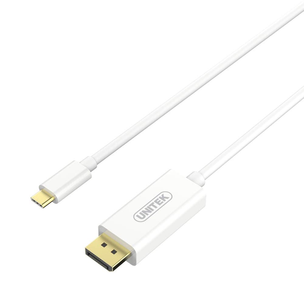 UNITEK 1.8M USB3.1 TYPE-C TO 4K DISPLAYPORT CABLE – WHITE