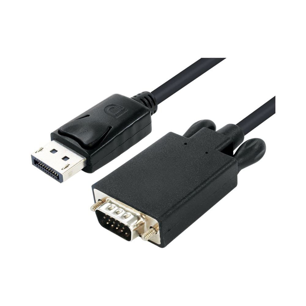 UNITEK 1.8M DISPLAYPORT TO VGA MALE CABLE