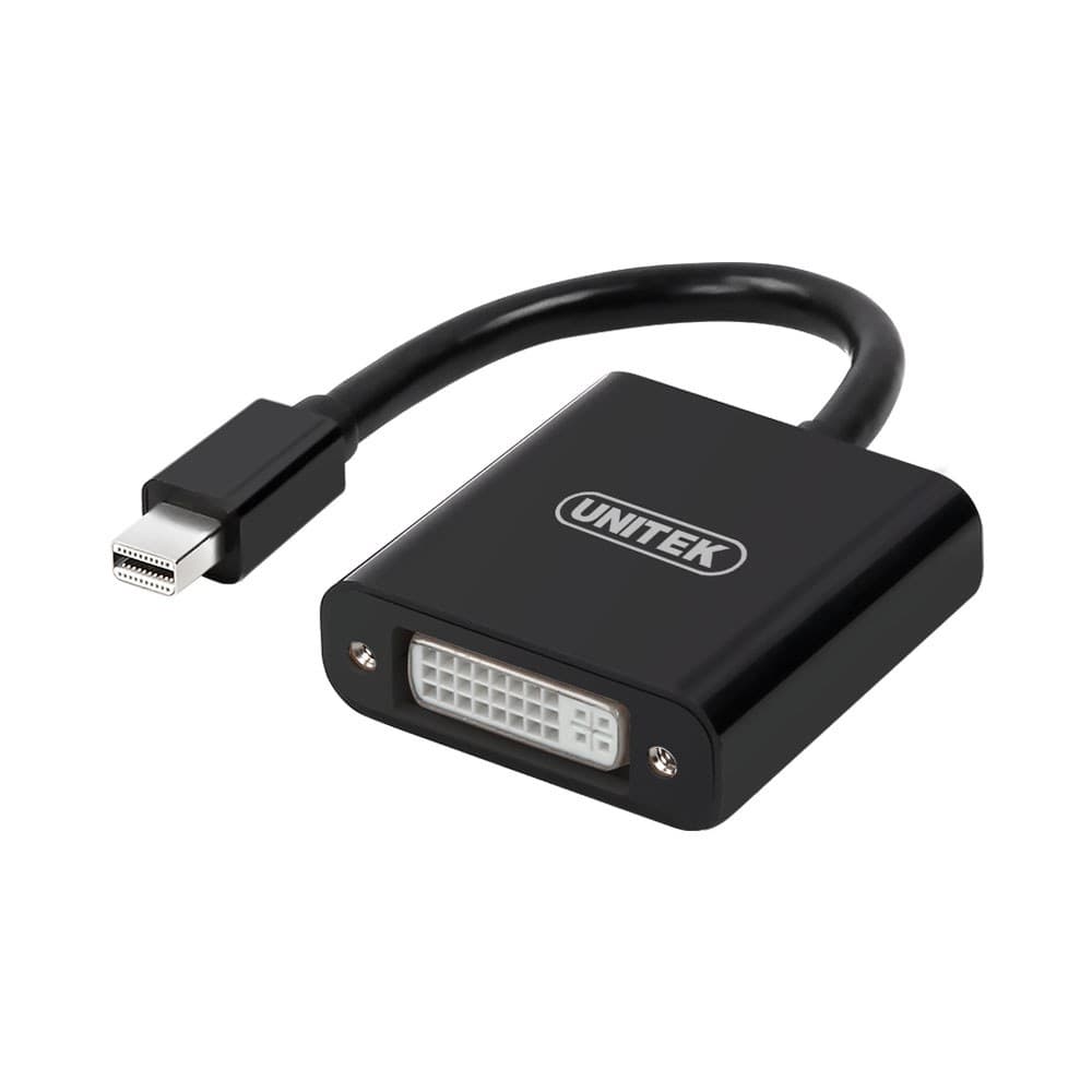 UNITEK MINI DISPLAYPORT TO DVI CONVERTER – BLACK
