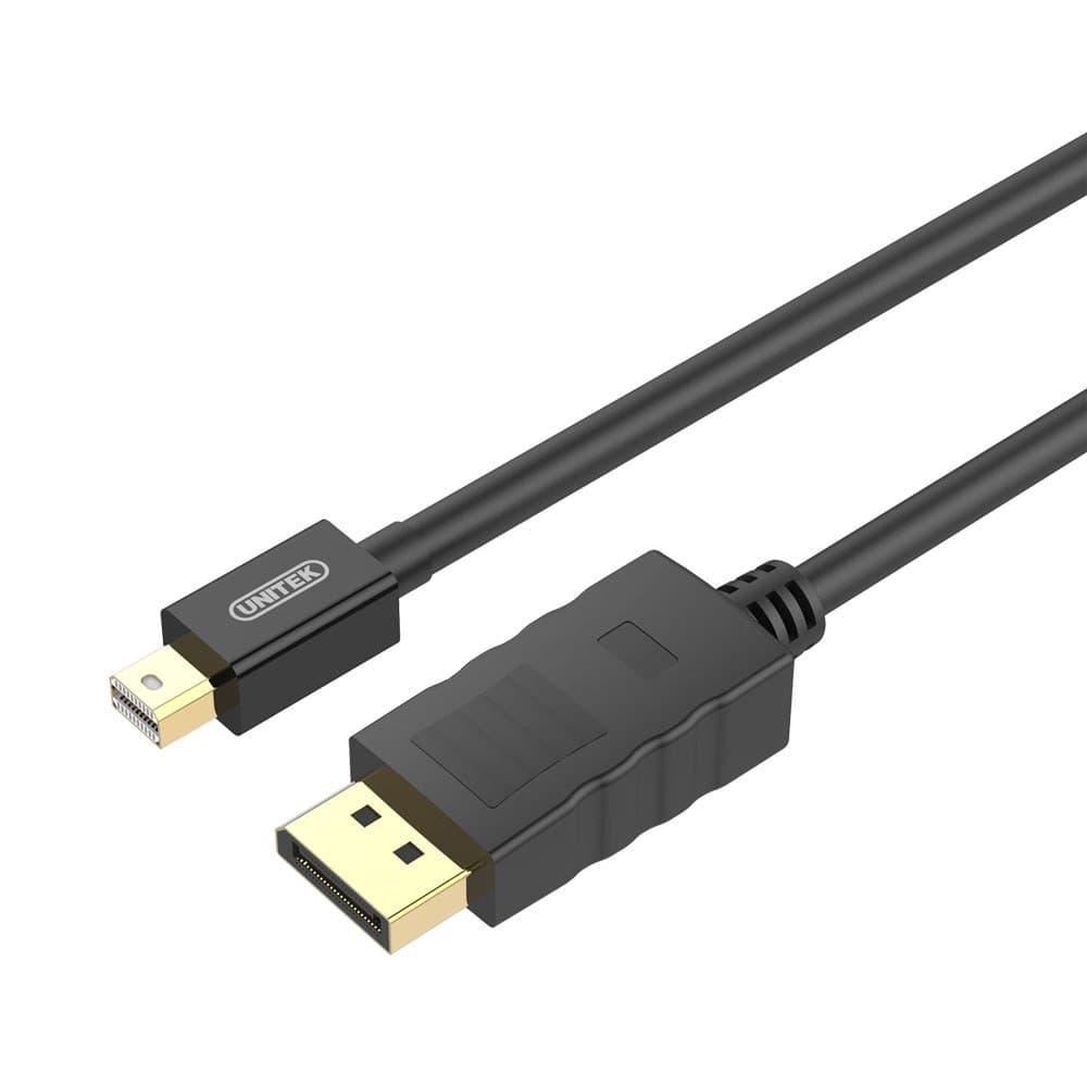 UNITEK 2M Mini DisplayPort Male to DisplayPort Male Cable