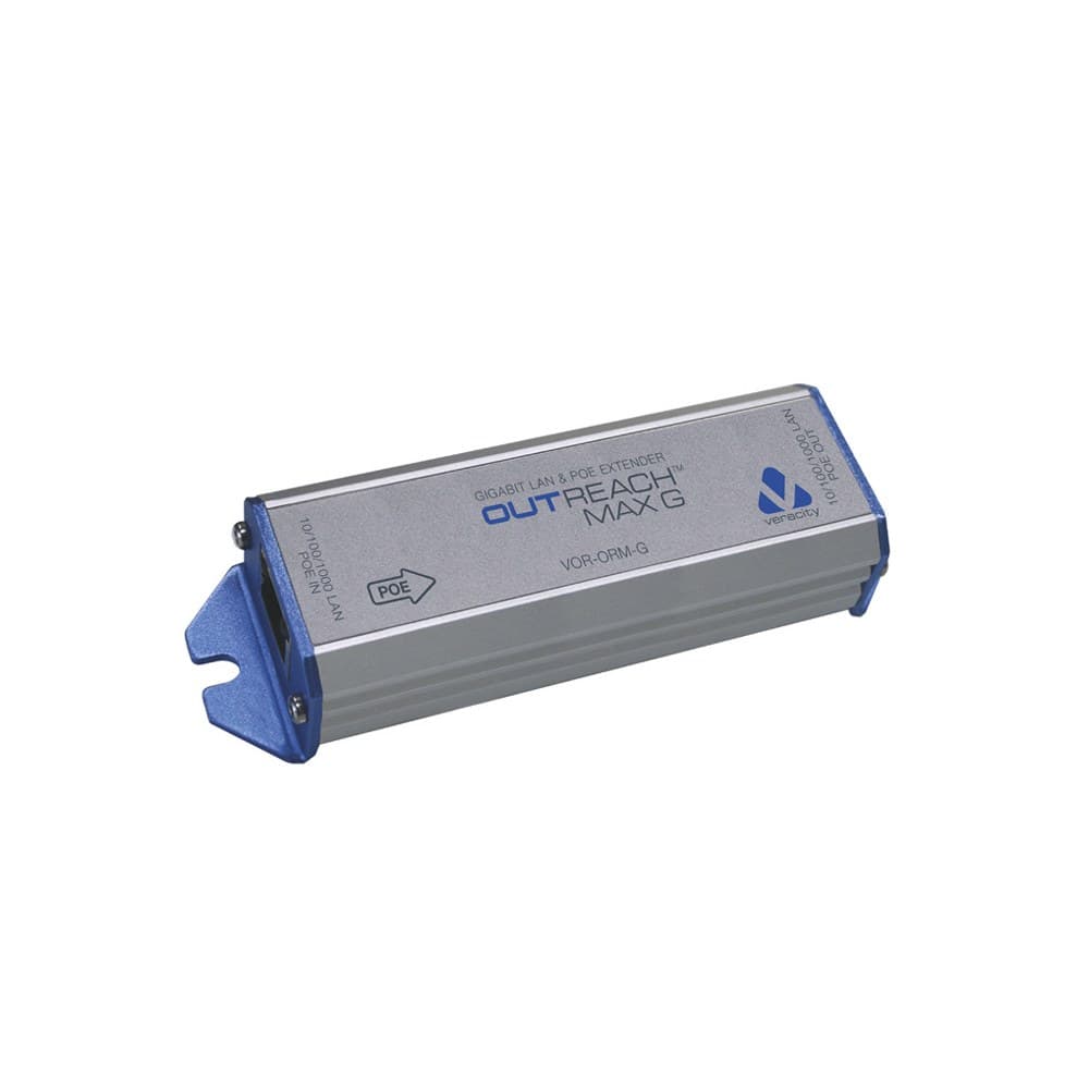 Veracity - VOR-ORM-G Outreach Max G Poe-Powered Gigabit Ethernet Repeater To Extend Network Reach By 100M With Poe