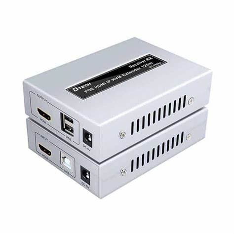DTech 7050P - POE HDMI IP KVM Extender 150M