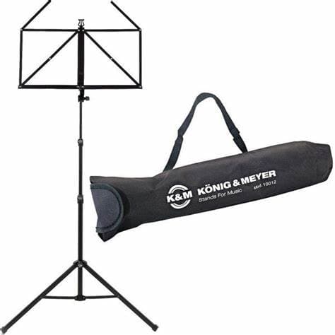 Konig &amp; Meyer 10065-000-55 - Black Colour 3 Piece Folding Music Stand