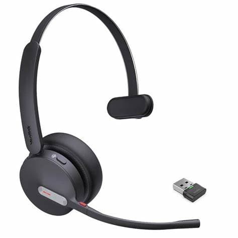 Yealink WH64 Mono DECT and Bluetooth Hybrid Wireless Headset, MS Teams Certified