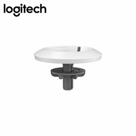 Logitech - Rally Mic Pod Mount - White