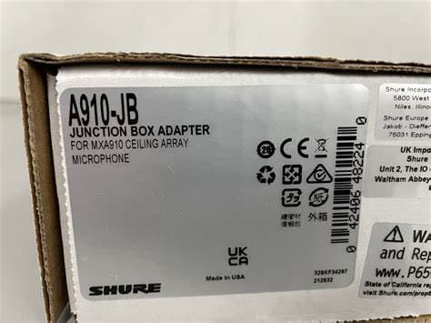 SHURE A910-JB Junction Box for MXA910