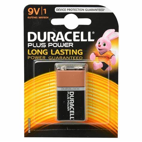 Duracell PLUS 9V 1 Card - Duracell Plus Power 9V - Per Card