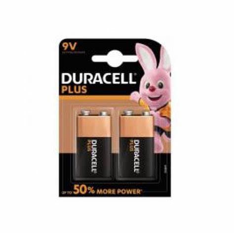 Duracell PLUS 9V 2 CARD - Duracell Mainline Plus 9V - per card