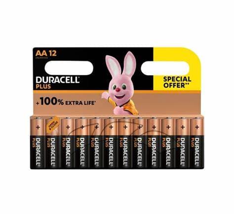 Duracell PLUS AA 12 CARD - Duracell Plus Power AA - per card