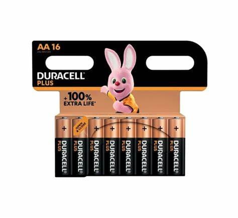 Duracell M PLUS AA 16 CARD - Duracell Plus Power AA - per card