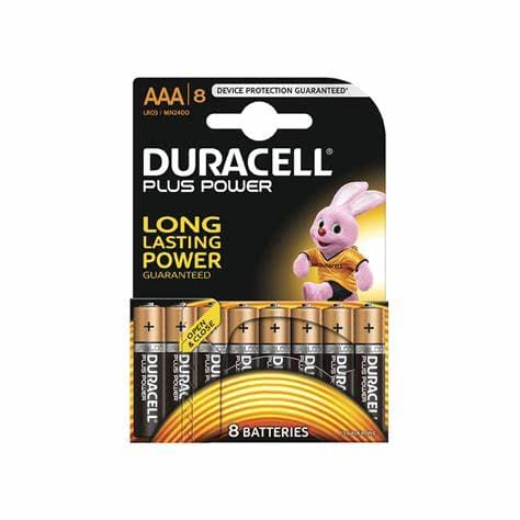 Duracell PLUS AAA 16 CARD - Duracell Plus Power AAA - per card